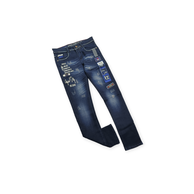 funky scratch damage jeans jeans